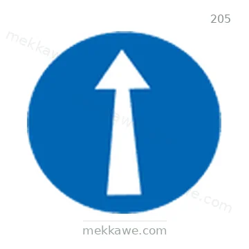 شاخصة المرور رقم 205